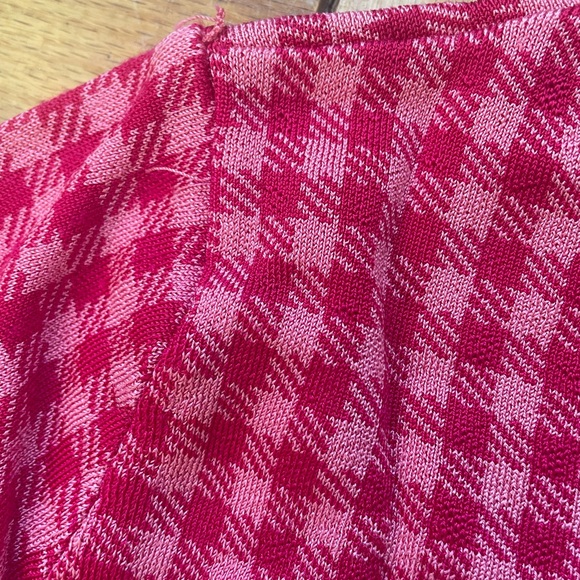 Zara pink plaid knit sweater - Picture 6 of 6